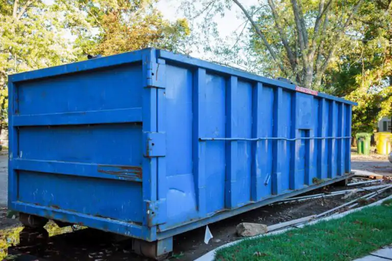 roll off blue dumpster Chicopee MA